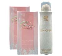 SET DONNA: 2x Eau De Toilette CHIC Romantic. Profumo Femminile, Elegante, Naturale e Sexy 100ml + Deodorante ANIMA NOBILE, Raffinata Fragranza Per La Donna D'Oggi 150ml