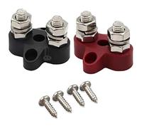 Set doppio terminale con perno M8 (1 rosso/1 nero)