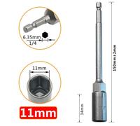 Set driver dadi esazionali professionali 150 mm per riparazione e installazione