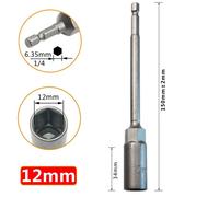 Set driver dadi esazionali professionali 150 mm per riparazione e installazione