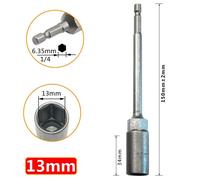 Set driver dadi esazionali professionali 150 mm per riparazione e installazione