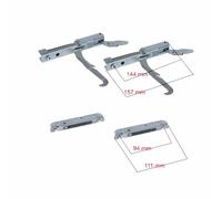 Set due cerniere forno porta leggera per Lofra + due portarulli compatibile Mare
