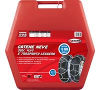 Set due pezzi catene da neve 16MM gruppo 225 per SUV 4x4 e trasporto leggero STA