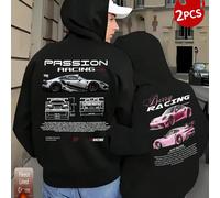 Set due pezzi, Cupido, il dio dell'amore, stile street college, primavera e autunno, morbido e traspirante, unisex, regalo per San Valentino L,M,S,XL,XSAnimale,Fumetto,Blocchi di colore,Ritratto,Geome