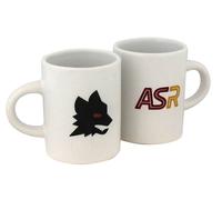 Set due tazzine da caffè AS Roma lupetto