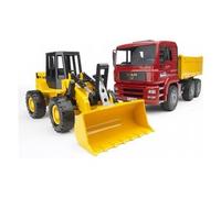 BRUDER Construction truck with articulated road loader