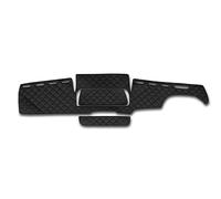 SET ECO PELLE TAPPETINI CRUSCOTTO NERO COPERTURA PANNELLO PER TRUCK MAN TGX...