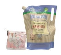 SET: EcoRicarica Puro Sapone Liquido Mani MARSIGLIA Con Glicerina 750ml + Kit Bottiglie Da Viaggio (Ricaric Kit Viaggio (1 Unità+1 Unità))