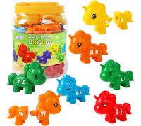 Set educativo Montessori Unicorno per assemblaggio "Assegna le lettere" 13 pezzi