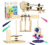 Set educativo per esperimenti scientifici fai-da-te 4 in 1 - magnetismo, meccanica e gravità