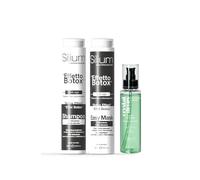 Set Effetto Filler Capelli Shampoo + Maschera Macadamia e Acido Ialuronico + Crystal Drops Amla - Trattamento Riparatore, Idratante e Nutriente per Capelli Secchi e Danneggiati