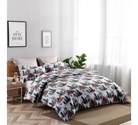 Set Elegante Copripiumino in Cotone Sacco Piumone + Federa/Federe, più Colori