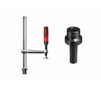 Set elemento di bloccaggio fisso con maniglia 2K + adattatore 3/4" small red