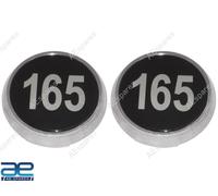 Set emblema distintivo medaglione cofano cappuccio laterale per trattore Mass...