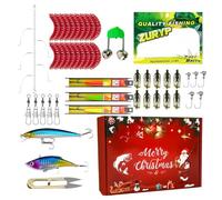 Set Esche da - Per La Durante Il Natale,Kit Di Esche Artificiali | Per Stagione Delle Feste Famiglia Notte Mattina Campeggio All Aperto Fiume Lago Stagno