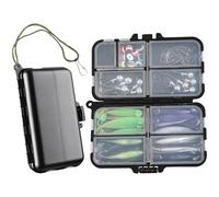 Set esche da pesca morbide 51 pezzi per pesca spigola trota tilapia e spigola