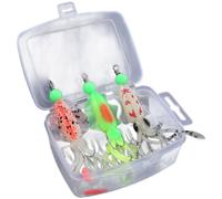 Set esche morbide 3 pezzi calamari luminosi doppio gancio stile polpo attrezzatu
