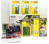 Set esclusivo Iberplace per modellismo ferroviario - Include applicatore statico edizione limitata, poster Locomotiva, vegetazione, figure e accessori scala H0/Z