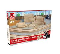 SET ESPANSIONE BINARI in legno HAPE 24 pezzi FERROVIA trenino E3707 treno SUPER