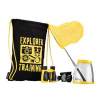 Set Esploratore National Geographic Prismatico + Bussola + Rete + Lente d'ingrandimento + Borsa