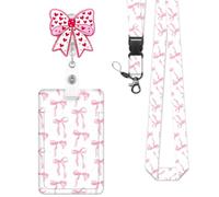 Set espositore per badge sul posto lavoro con, Stylethree | Porta credenziali verticale e clip per bobina per l ' accesso agli eventi del personale scolastico