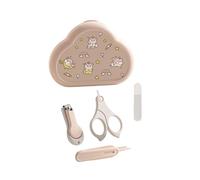 Set essenziale per la cura delle unghie dei neonati con tagliaunghie, forbici e scatola da viaggio per la cura delle unghie del bambino