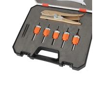 Set essenziale per la lavorazione del legno con punta svasata e estrattore viti