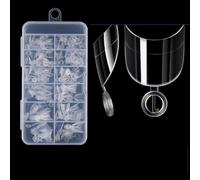 Set estensioni finte riutilizzabili per manicure semiadesive con stampa breve sulle unghie, confezione da 120/240, punte Art no