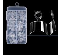 Set Estensioni Semi Adesive Per Unghie Finte Corte Per Donne Attive E Unghie Sensibili 120/240 Scatola E