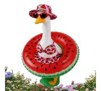 Set estivo per oca da , set da bagno con anguria hawaiana, 5 pezzi, con cappello e occhiali da sole, abbigliamento da giardino, per patio, giardino, prato, porta, casa, esterno, interno