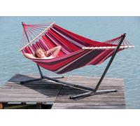 Set estivo - supporto per amaca con amaca a stelo czerwony