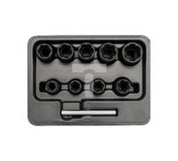 SET DI ESTRATTORI PER VITI DA 3/8", 10-19 MM, 10 PEZZI