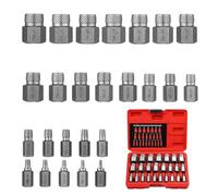 Set Estrattori Per Bulloni Multi-spline Esagonali | Per Prigionieri Rotti E Fissaggi Spogliati | Kit Per Rimuovere Viti Danneggiate | Bussole A Percussione Per Facile Rimozione Di, Bulloni E Viti
