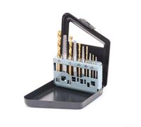 Set Estrattori Viti 5pz e per punte HSS per Viti Rotte Set Estrattori | 5 estrattori spirale, 5 per punte sinistra HSS, per titanio , custodia inclusa, viti rotte