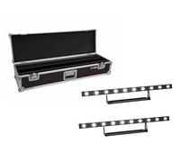 Set EUROLITE 2x LED STP-10 Sunbar 3200K con Custodia - Barra Luminosa Profession
