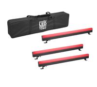 Set EUROLITE 3x AKKU PT-100/32 Pixel DMX RGB Tube con Custodia Protettiva