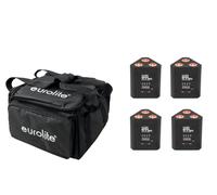 EUROLITE - Set 4x Akku Tl-3 Qcl Rgb+uv Trusslight + Sb-4 Soft-bag (20000852) - SPEDIZIONE GRATUITA