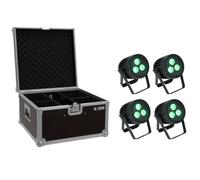 EUROLITE - Set 4x Led Ip Par 3x8w Qcl Spot + Case (20000846) - SPEDIZIONE GRATUITA