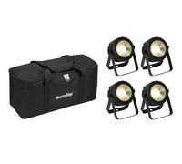 Set EUROLITE 4x LED PARty Spot COB con Borsa Morbida - Effetti Luce DMX Professi