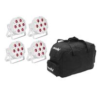 Eurolite LED SLS-7 bianco LED Uplighter Par HEX 7 x 10W Bundle incluso sacchetto