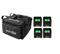 Set EUROLITE 4x LED TL-4 Trusslight con LED RGB+UV e Soft Bag Inclusa