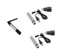 EUROLITE Set QuickDMX 1 trasmettitore + 2 ricevitori per batteria