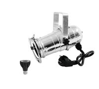 Set EUROLITE Spot PAR-20 Argento con Lampada LED E27 6W Dim2Warm 1800