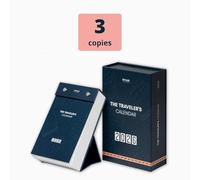 Set Explorer's Special in lingua Inglese - Set da tre copie del Calendario del Viaggiatore 2026-365 Frasi e Citazioni a Tema Viaggio - Un Anno di Pagine a Strappo - Design Made in Italy