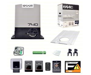 SET FAAC DELTA 2 740 KIT PER CANCELLO SCORREVOLE APRI AUTOMATISMO APRICANCELLO