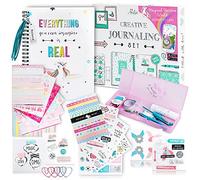 Set fai da te con unicorno per ragazze, include accessori per scrapbooking e esperienza di realtà aumentata (giocattoli STEM), da utilizzare come pianificatore per bambini, organizzatore, diario e kit