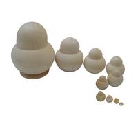 Set Fai Da Te Di 10 Pezzi Di Bambole Russe Di Nidificazione In Legno Non