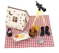 Set fai da te per gnomi, accessori natalizi a LED, per casa delle bambole, accessori per la casa delle bambole, accessori per la casa dei gnomi, accessori per falò, scarpe da gnomo in miniatura