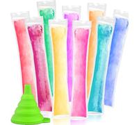 Set fai da te per popsicle making | 200 sacchetti per popsicle sigillati + Funnel | Healthy Ice Cream Mold | must have for Party Snacks