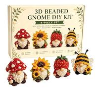 Set Fai Da Te Perline 3D, Mini Kit Animali 6cm, Amichevole Per Bambini E Adulti, Utilizzo Per Decorazione Libreria, Attività Scolastica, Per Amanti Del Fai Da Te